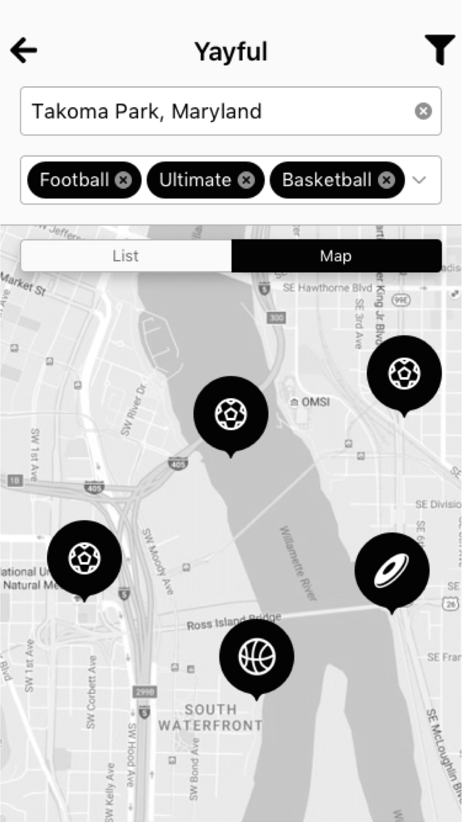 Map view